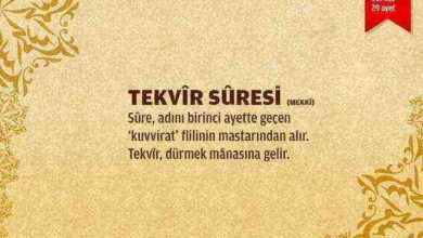 Tekvir Suresi (81.sure)