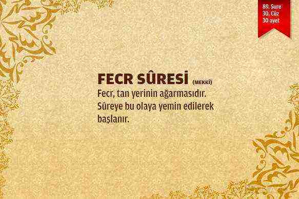 Fecr Suresi (89.sure)