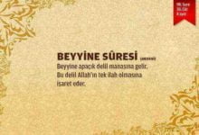Beyyine Suresi (98.sure)