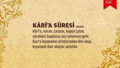 Karia Suresi (101.sure)