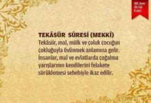 Tekasur Suresi