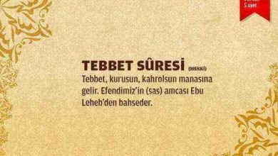 Tebbet Suresi