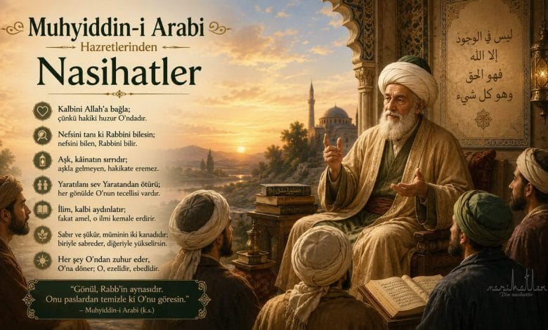 Muhyiddin-i Arabi Hazretlerinden Nasihatler