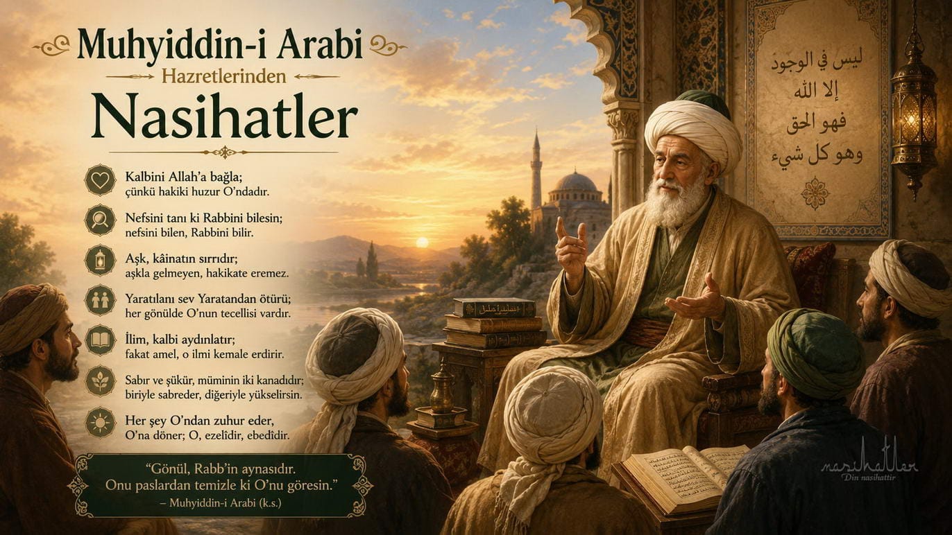 Muhyiddin-i Arabi Hazretlerinden Nasihatler